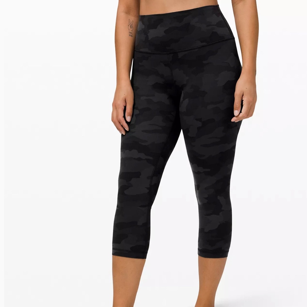 Lululemon Align High-rise Crop Camo Leggings